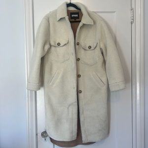 Apparis Sherpa Suede Coat
